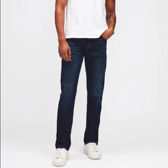 7 for All Mankind Slimmy Weightless Denim Dark Wash Jeans - Picture 1 of 16
